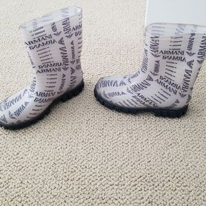 Boys Armani Rain Boots
